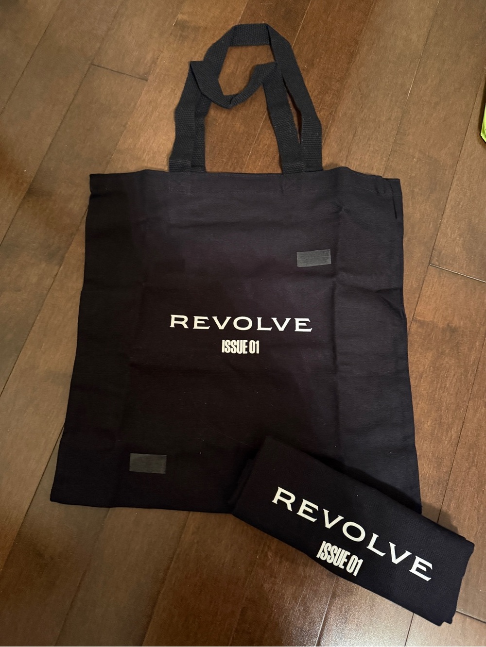 Revolve Issue 01 Black Canvas Tote Bag x2